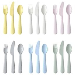Çocuk Çatal Kaşık Bıçak Seti - Pastel Tonlar