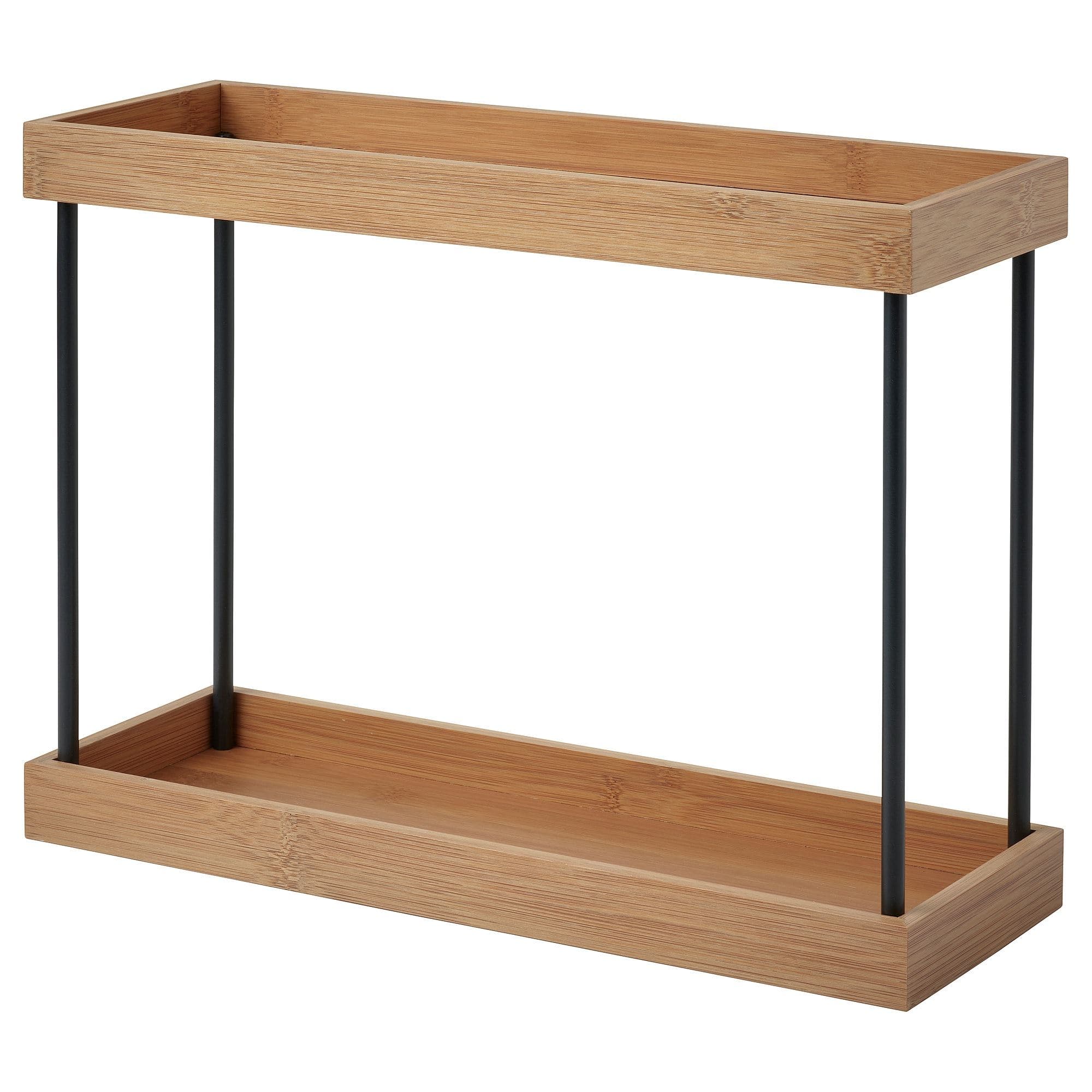 Tezgah Üstü Düzenleyici - Metal-bambu 38x13x28 cm